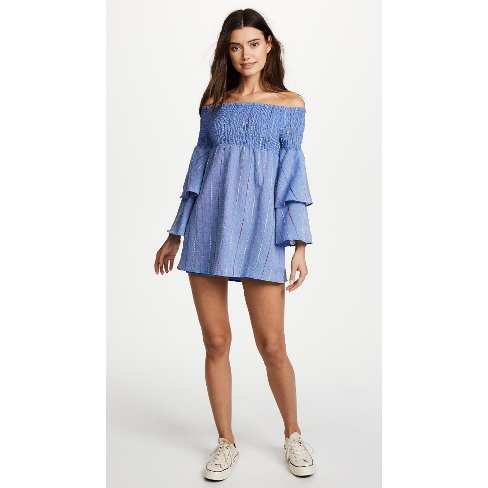 Red Carter Carley Off-the-shouder Mini Dress